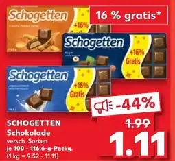Kaufland SCHOGETTEN Schokolade Angebot