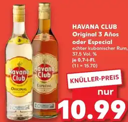 Kaufland HAVANA CLUB Original 3 Años oder Especial Angebot