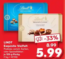 Kaufland LINDT Exquisite Vielfalt Angebot