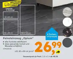 Globus Baumarkt Feinsteinzeug „Opium" Angebot