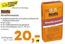 Globus Baumarkt Racofix Nivelliermasse Angebot