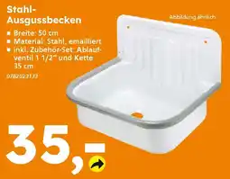 Globus Baumarkt Stahl- Ausgussbecken Angebot