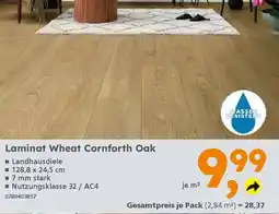 Globus Baumarkt Laminat Wheat Cornforth Oak Angebot