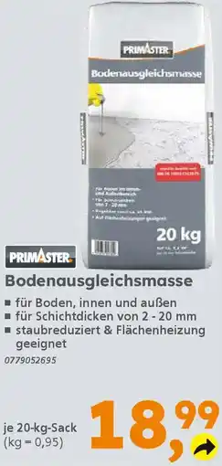 Globus Baumarkt PRIMASTER Bodenausgleichsmasse Angebot