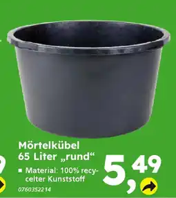 Globus Baumarkt Mörtelkübel 65 Liter,,rund" Angebot