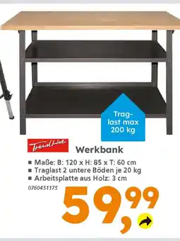 Globus Baumarkt TrendLine Werkbank Angebot
