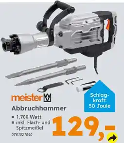 Globus Baumarkt meister Abbruchhammer Angebot