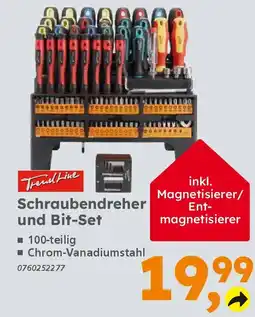 Globus Baumarkt TrendLine Schraubendreher und Bit-Set Angebot