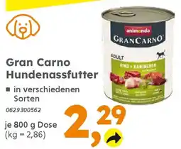Globus Baumarkt Gran Carno Hundenassfutter Angebot