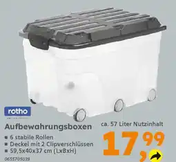 Globus Baumarkt rotho Aufbewahrungsboxen Angebot