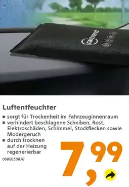 Globus Baumarkt cartrend Luftentfeuchter Angebot