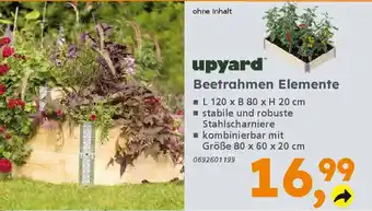Globus Baumarkt upyard Beetrahmen Elemente Angebot