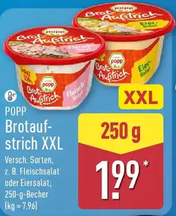 Aldi Nord POPP Brotaufstrich XXL Angebot