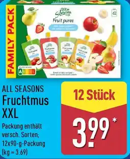 Aldi Nord ALL SEASONS Fruchtmus XXL Angebot
