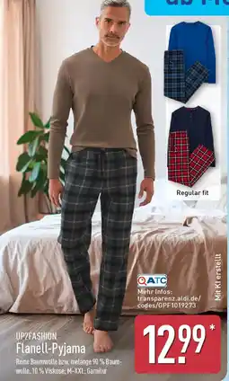 Aldi Nord UP2FASHION Flanell-Pyjama Angebot