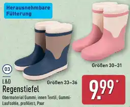 Aldi Nord L&D Regenstiefel Angebot