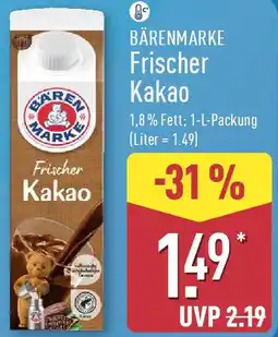 Aldi Nord BÄRENMARKE Frischer Kakao Angebot