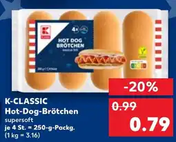 Kaufland K-CLASSIC Hot-Dog-Brötchen Angebot