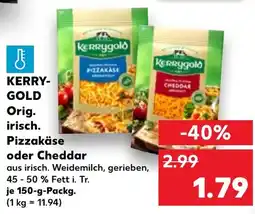 Kaufland KERRY- GOLD Orig. irisch. Pizzakäse oder Cheddar Angebot