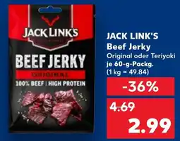 Kaufland JACK LINK'S Beef Jerky Angebot