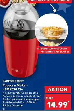 Kaufland SWITCH ON Popcorn Maker SOPCM 12 Angebot