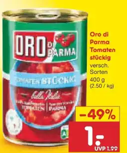 Netto Marken-Discount Hengstenberg Oro di Parma Tomaten Stückig Angebot