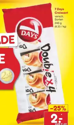 Netto Marken-Discount 7 Days Croissants Angebot