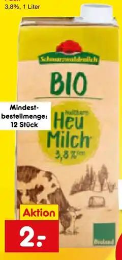 Netto Marken-Discount Schwarzwaldmilch Bio Heu Milch Angebot