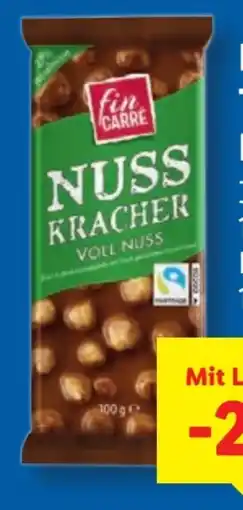 Lidl Fin Carre Tafelschokolade Nusskracher Angebot