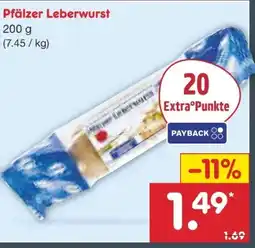 Netto Marken-Discount Cornelius Pfälzer Leberwurst Angebot