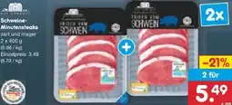 Netto Marken-Discount Gut Ponholz Schweine-Minutensteaks Angebot
