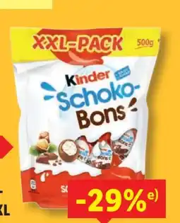 Lidl Ferrero Kinder Schoko-Bons XXL Angebot