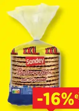Lidl Sondey Butterwaffeln Karamell XXL Angebot