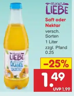 Netto Marken-Discount Frucht Liebe Saft Angebot