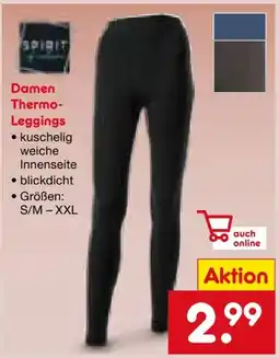 Netto Marken-Discount Spirit of Colours Damen Thermo-Leggings Angebot