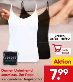 Netto Marken-Discount Spirit of Colours Damen Unterhemd seamless 2er-Pack Angebot