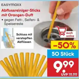Netto Marken-Discount easy! MAXX Abflussreiniger-Sticks mit Orangen-Duft Angebot