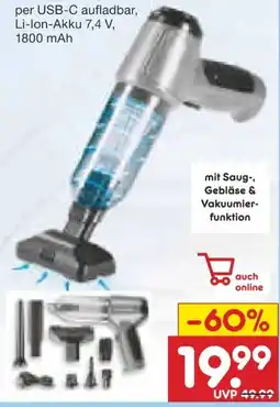 Netto Marken-Discount Clean Maxx Handstaubsauger Angebot
