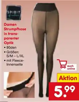 Netto Marken-Discount Spirit of Colours Damen Strumpfhose Angebot