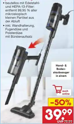 Netto Marken-Discount Clean Maxx Zyklon-Staubsauger Angebot