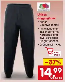 Netto Marken-Discount Fruit of the Loom Unisex Jogginghose Angebot