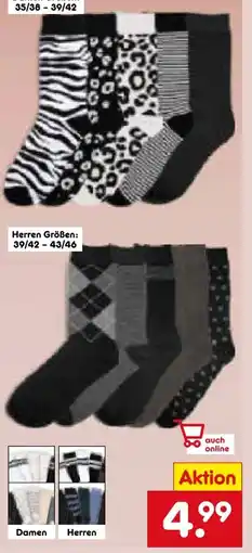 Netto Marken-Discount Spirit of Colours Damen Socken 5er Pack Angebot
