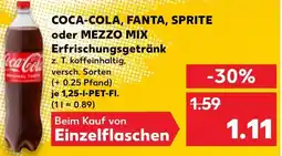 Kaufland COCA-COLA, FANTA, SPRITE oder MEZZO MIX Erfrischungsgetränk Angebot