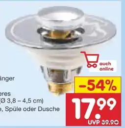 Netto Marken-Discount Drain Magic Universal Waschbeckenstöpsel Angebot