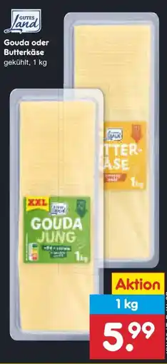 Netto Marken-Discount Gutes Land Gouda Scheiben XXL Angebot