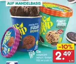 Netto Marken-Discount vehappy Vegan Eiscreme Chocolate Fudge Brownie Angebot