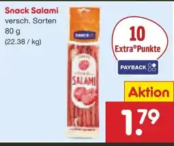 Netto Marken-Discount Snack !t Salami Angebot