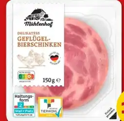 PENNY Mühlenhof Delikatess Geflügel-Bierschinken Angebot