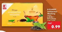 Kaufland K-CLASSIC Schwarztee- Mischung Angebot