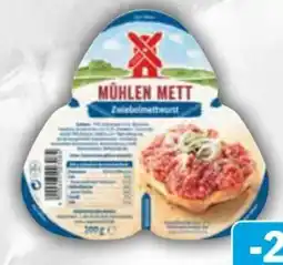 AEZ Rügenwalder Mühle Mühlen Mett Zwiebelmettwurst Angebot